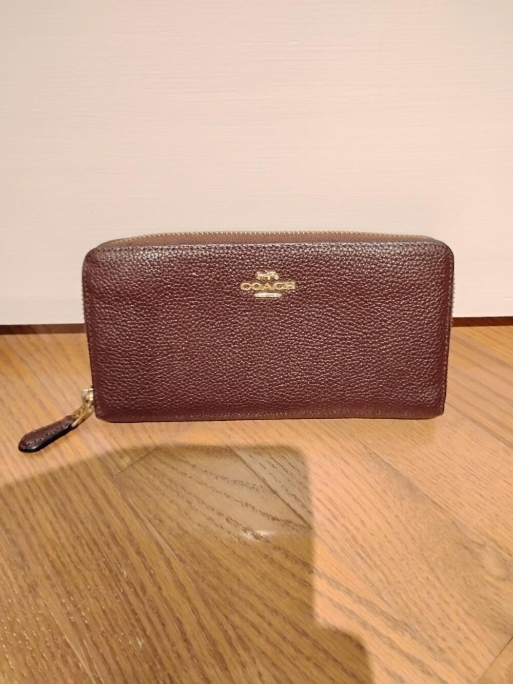 Coach Brown Leather Zip Wallet